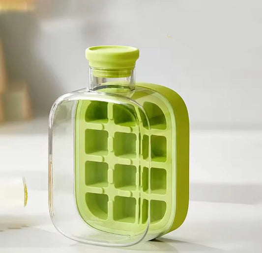 2 in 1 Ice Cube Tray With Bottle