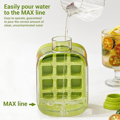 2 in 1 Ice Cube Tray With Bottle