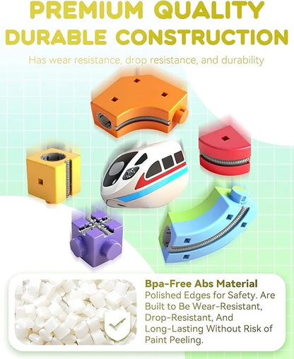 Versatile Magnetic Railcar Track Set