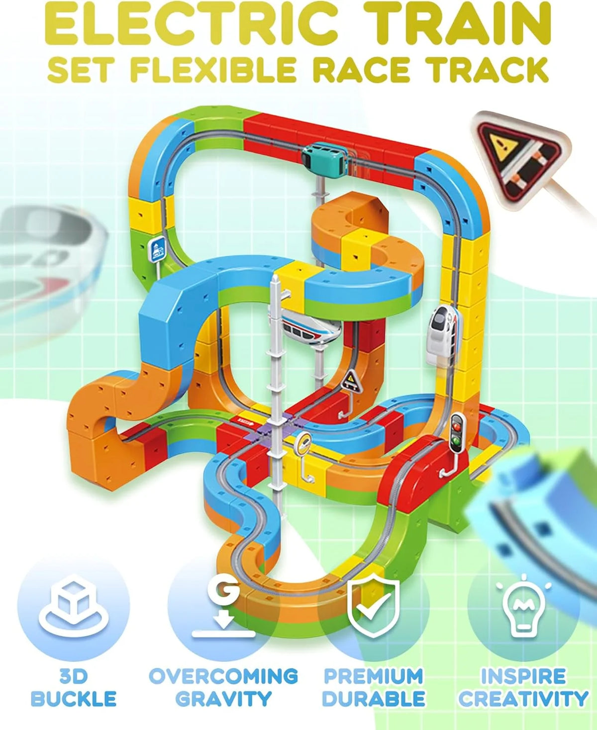 Versatile Magnetic Railcar Track Set